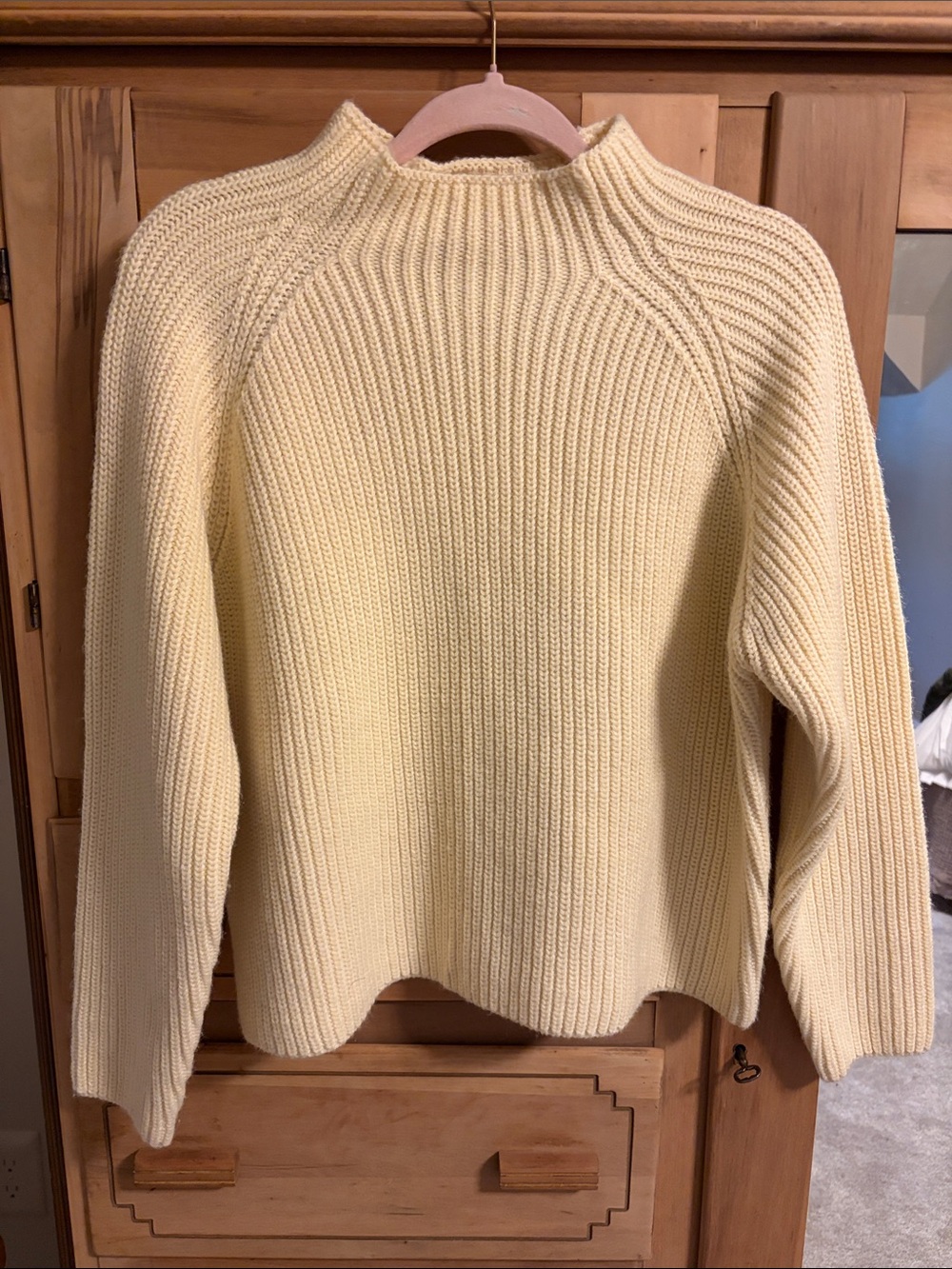 Zara Acrylic Mock Neck Sweater